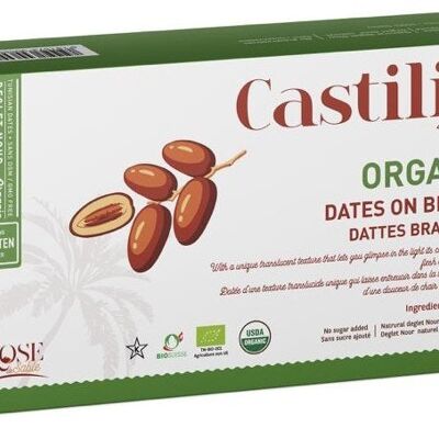 Organic “Deglet Nour” dates in a 500g box - FR-BIO-01