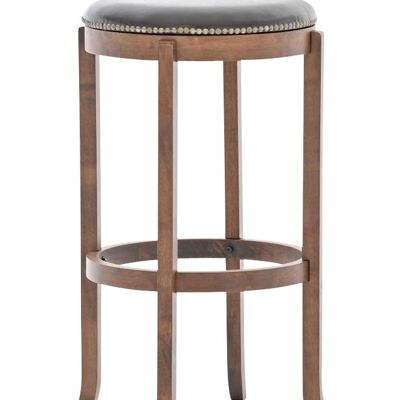 Stool Cleve cocoa/brown 43.5x43.5x79 cocoa/brown leatherette Wood