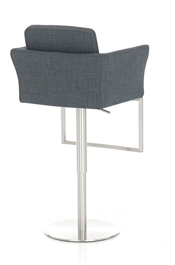 Tabouret de bar Burley tissu gris foncé 54x60x89 gris foncé Matière acier inoxydable 4