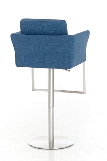 Tabouret de bar Burley tissu bleu 54x60x89 bleu Matière acier inoxydable 4