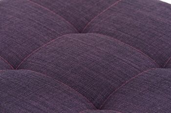 Tabouret de bar Lugano E77 tissu violet 45x41x77 violet Matériau acier inoxydable 4
