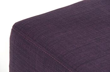 Tabouret de bar Glasgow E76 tissu violet 35x35x76 violet Matière acier inoxydable 3