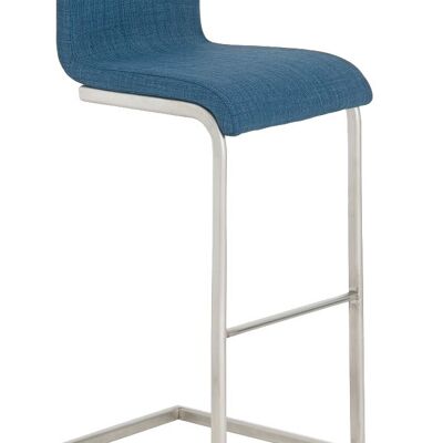 Barhocker Newport Stoff blau 50x40x96 blau Material Edelstahl