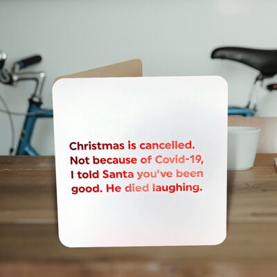 Christmas Cancelled Christmas Card