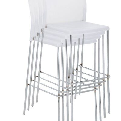 4x bar stools Laura white xx white