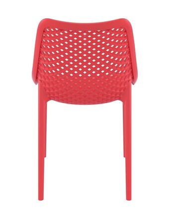 Chaise air rouge 60x50x82 plastique plastique rouge 5