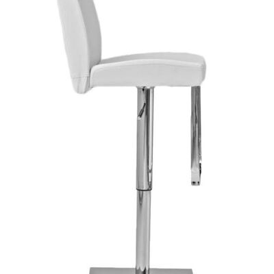 Bar stool Halifax white 46x42x115 white artificial leather Chromed metal