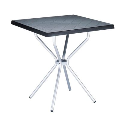 Sorting table 70 cm black 70x70x72 black plastic aluminum