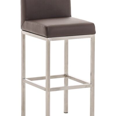 Bar stool Goa E77 brown 44.5x40x96.5 brown leatherette Wood