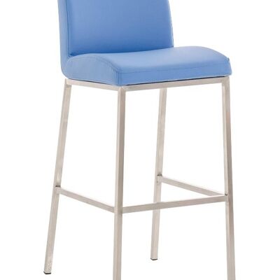 Santos E77 Barhocker blau 51x42,5x102 blau Kunstleder Edelstahl