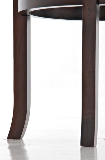 Tabouret Cleve cappuccino/marron 43,5x43,5x79 cappuccino/similicuir marron Bois 6