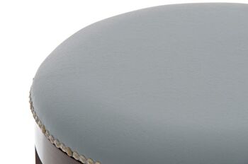 Tabouret Cleve cappuccino/gris 43,5x43,5x79 cappuccino/similicuir gris Bois 3