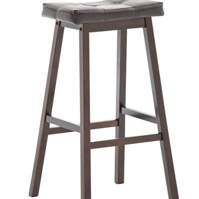 Tabouret Miles cappuccino/marron 46x55x80 cappuccino/similicuir marron Bois