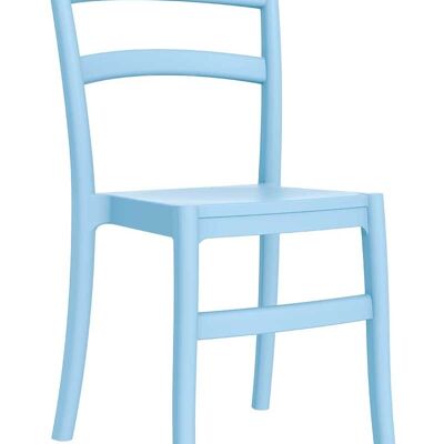 Tiffany stoel Lichtblauw 51x45x85 Lichtblauw plastic plastic
