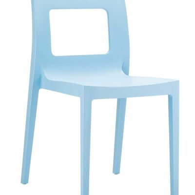 Lucca stoel Lichtblauw 49x42x82 Lichtblauw plastic plastic