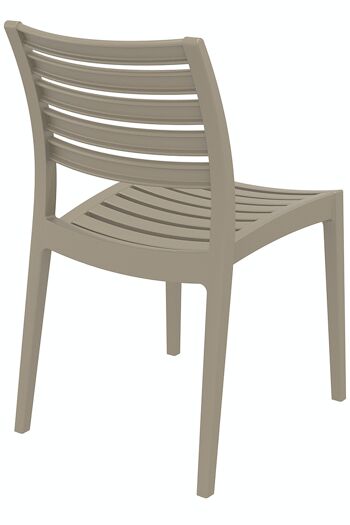 Ares chaise boue 58x48x82 boue plastique plastique 4