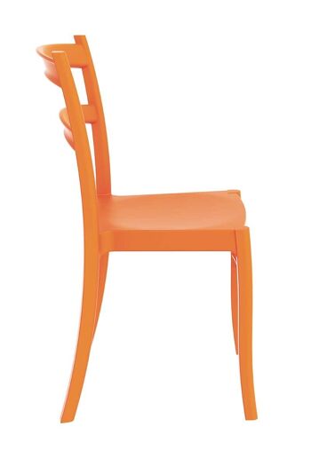 Chaise Tiffany orange 51x45x85 plastique plastique orange 2