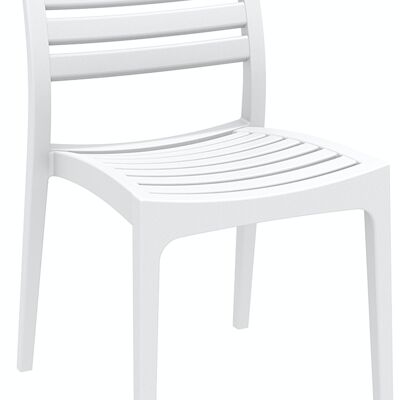 Ares Stuhl weiß 58x48x82 weißer Kunststoff Kunststoff