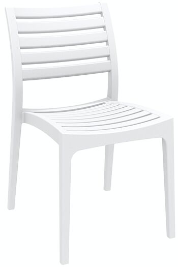 Chaise Ares blanc 58x48x82 plastique plastique blanc 1