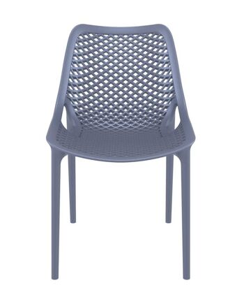 Chaise air gris foncé 60x50x82 plastique gris foncé plastique 2