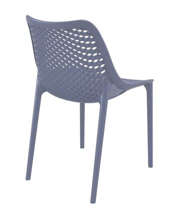 Chaise air gris foncé 60x50x82 plastique gris foncé plastique 4