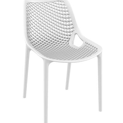 Chaise air blanc 60x50x82 plastique plastique blanc
