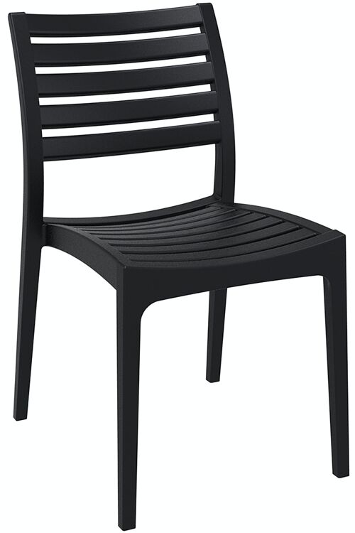 Ares-stoel zwart 58x48x82 zwart plastic plastic