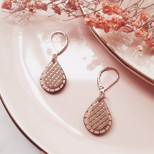 Boucles d'oreilles GOUTTE Melon