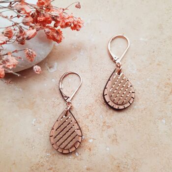 Boucles d'oreilles GOUTTE Melon 2