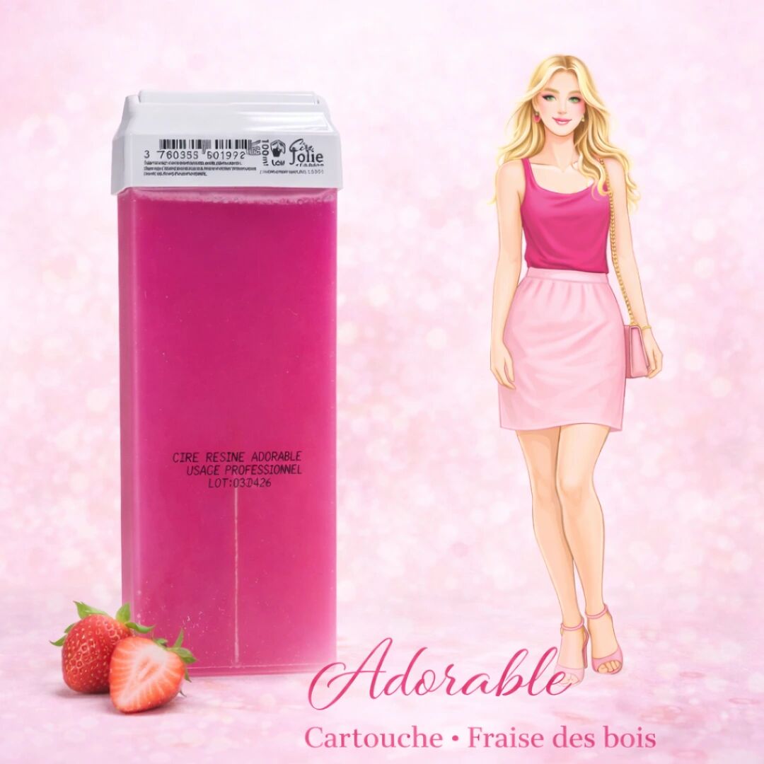 Adorable Hair Removal Wax Cartridge - Wild Strawberry Scent