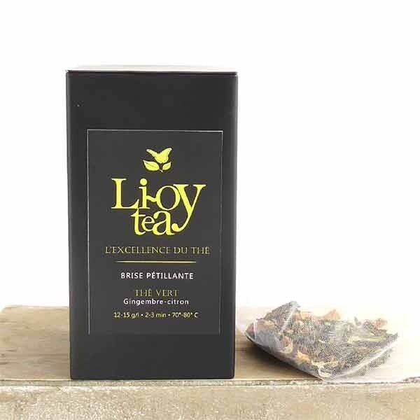 SPARKLING BREEZE II - té verde orgánico de jengibre y limón