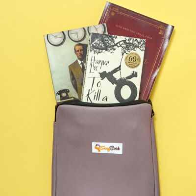 Classic Mink Book pouch Book sleeve - Snugbook