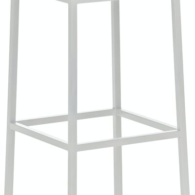 Taburete de bar Montreal W80 vegetal 37x37x80 cuero artificial vegetal metal