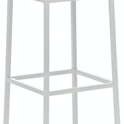 Barhocker Montreal W85 creme 37x37x85 creme Kunstleder Metall