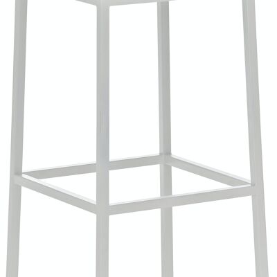 Barhocker Montreal W85 Grau 37x37x85 Graues Kunstledermetall