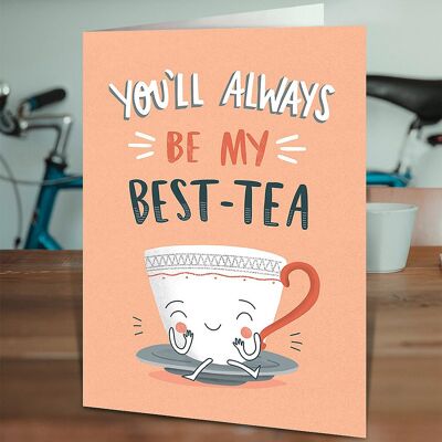Bes-tea Cute Birthday Card