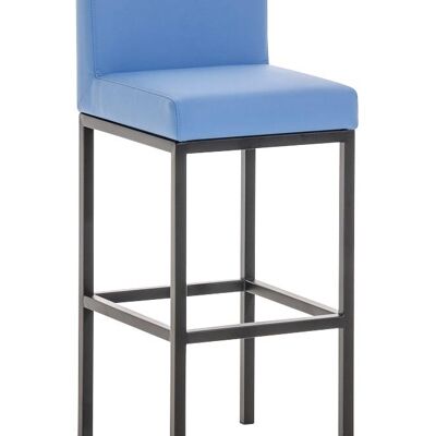 Bar stool Goa B77 blue 44.5x40x96.5 blue leatherette Wood