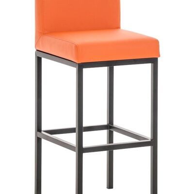 Barhocker Goa B77 orange 44,5x40x96,5 orange Kunstleder Holz