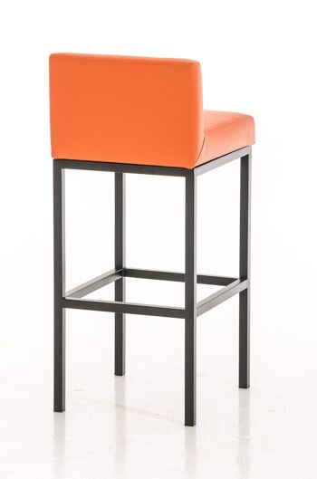 Tabouret de bar Goa B77 orange 44,5x40x96,5 simili cuir orange Bois 3