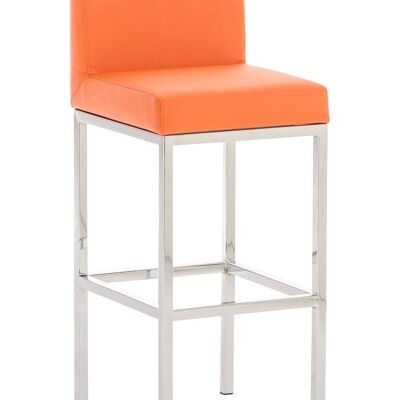 Barhocker Goa C77 orange 44,5x40x96,5 orange Kunstleder Holz