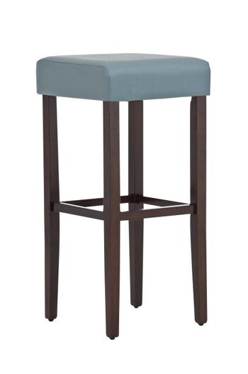 Tabouret de bar Dion cappuccino/gris 38x37x81 cappuccino/similicuir gris Bois 1