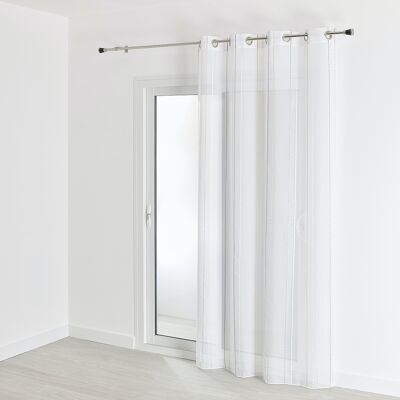 Transparente Streifen - Grau - 140 x 240 cm