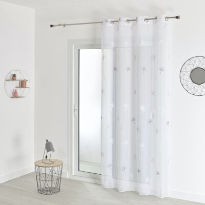 Velo Fantasia Ricamato - Grigio - 140 X 260 cm