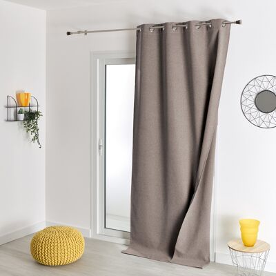 Rideau Occultant Double Face - Taupe - 135 X 260 cm