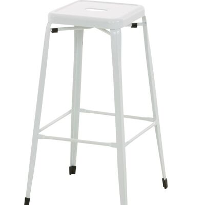 Bar stool Marten white 43x43x77 white metal metal