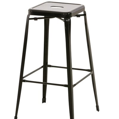 Bar stool Marten black 43x43x77 black metal metal