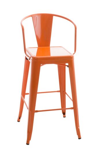 Tabouret de bar Vasbro orange 56x51x106 métal orange métal 1