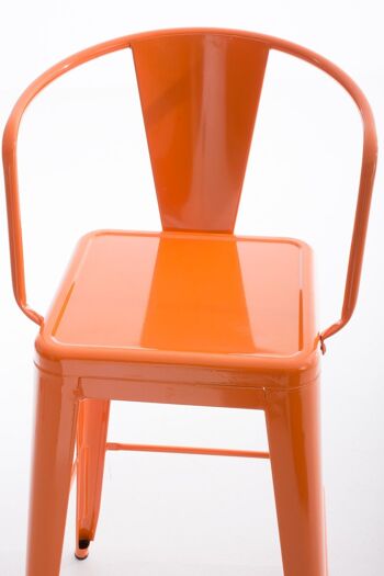 Tabouret de bar Vasbro orange 56x51x106 métal orange métal 3