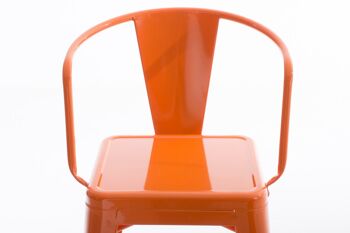 Tabouret de bar Vasbro orange 56x51x106 métal orange métal 4