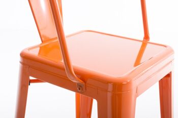 Tabouret de bar Vasbro orange 56x51x106 métal orange métal 5